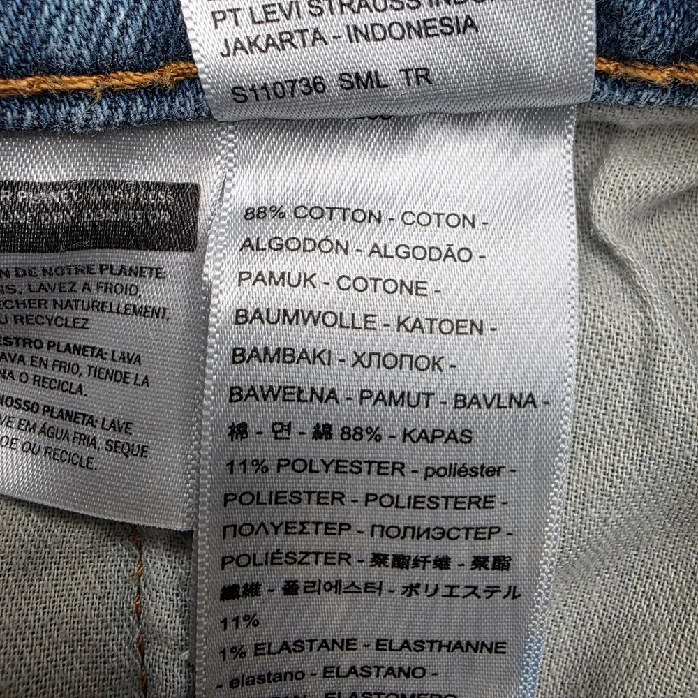 Levi's 505 Regular Fit Jeans Mens 30x30 Blue Stretch Straight Leg Denim Levi